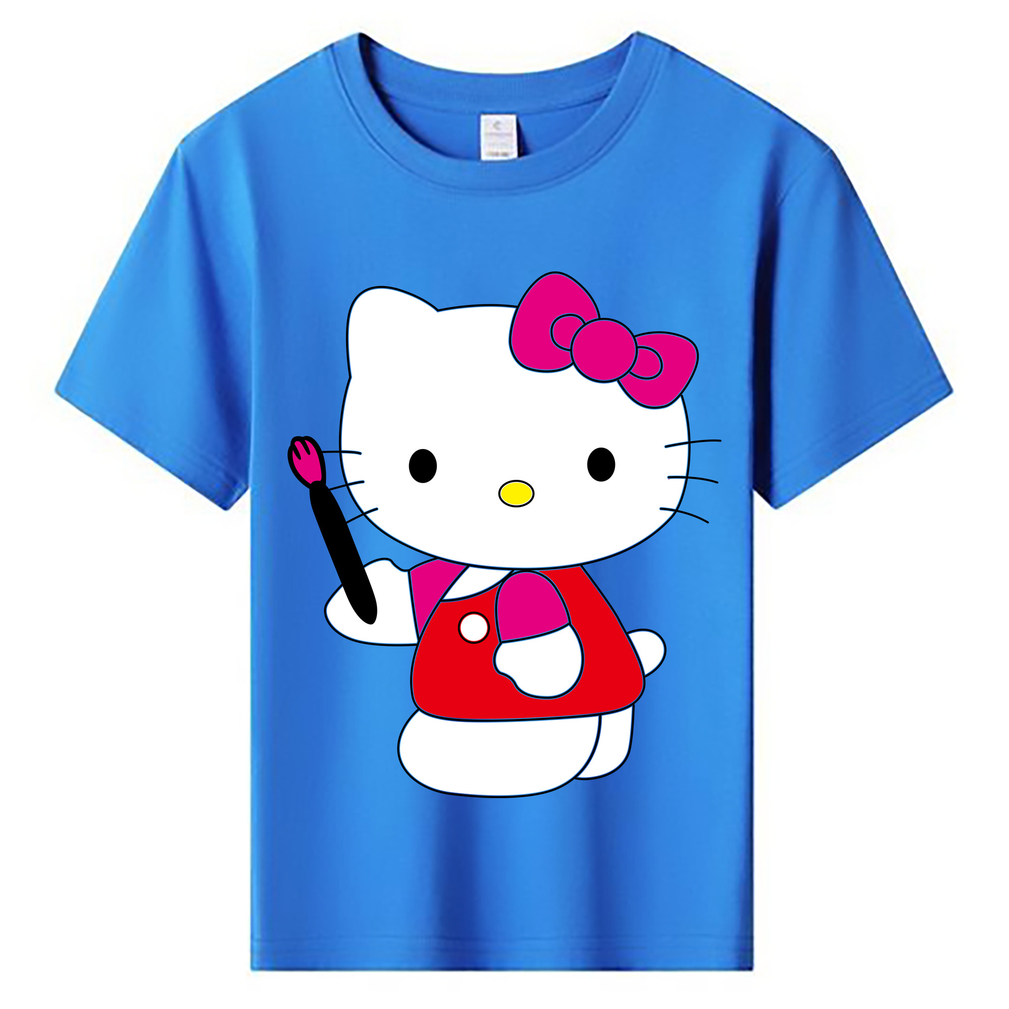 （画像用） Hello Kitty ハローキティ 綿100％キッズTシャツ（フロントプリント）